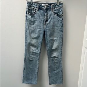 Eunina Blue Classic Denim Jeans with Contrast Stitching